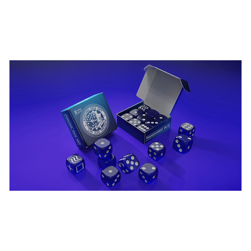 Forcing Dice Set by IARVEL Magic (Transparent Blue)