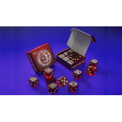 Forcing Dice Set by IARVEL Magic (Transparent Red)