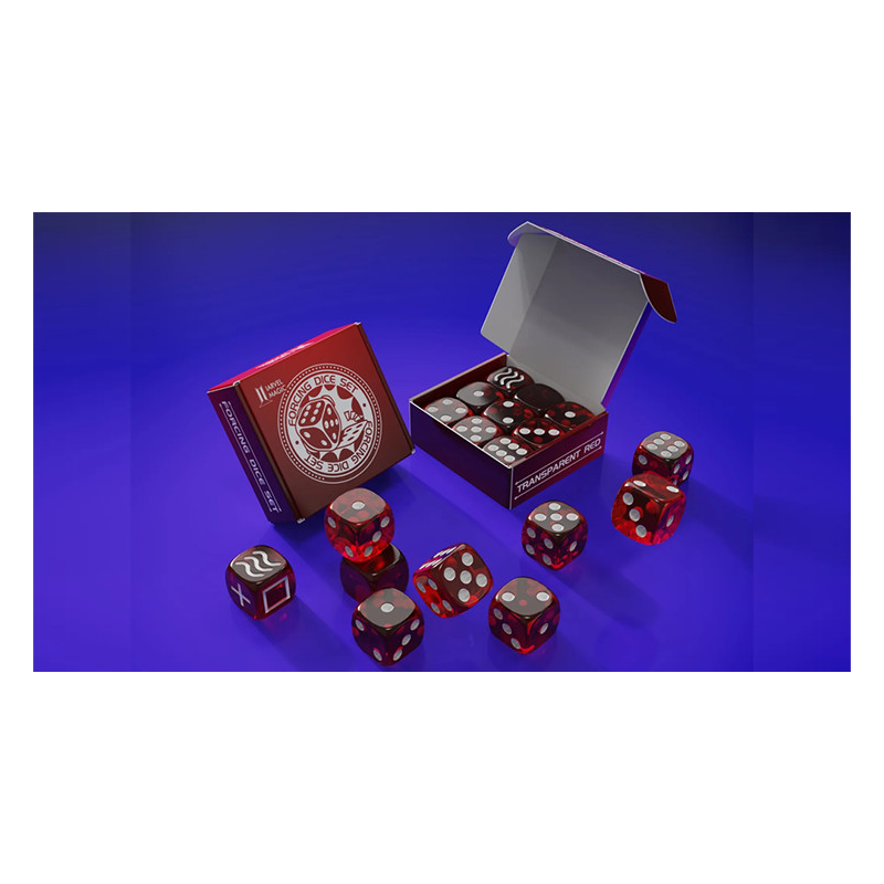 Forcing Dice Set by IARVEL Magic (Transparent Red)