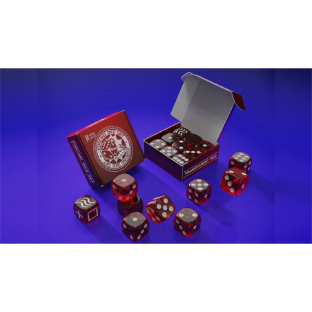 Forcing Dice Set by IARVEL Magic (Transparent Red)