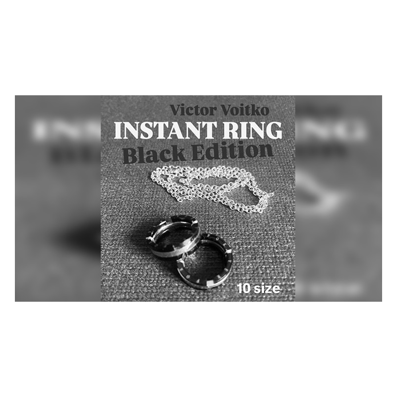 Instant Ring (silver/black, Size 10) by Viktor Voitko