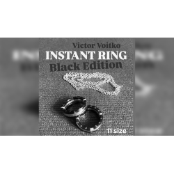 Instant Ring (silver/black, Size 11) by Viktor Voitko