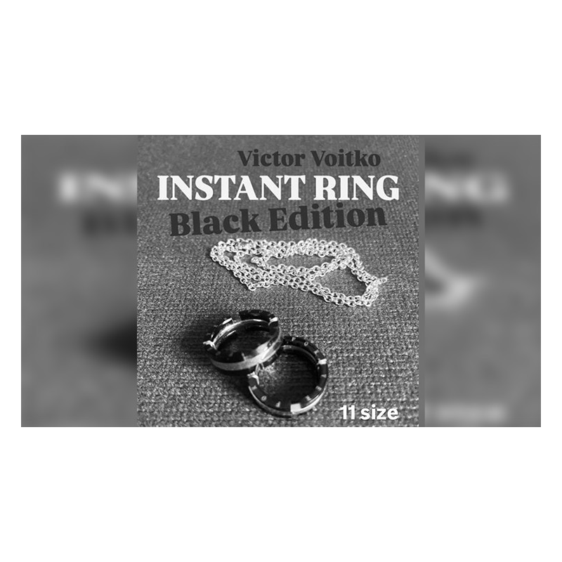 Instant Ring (silver/black, Size 11) by Viktor Voitko