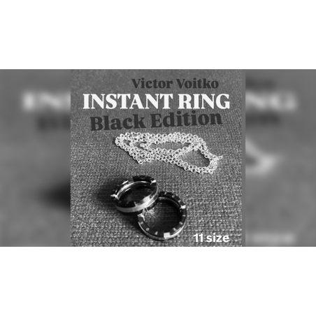 Instant Ring (silver/black, Size 11) by Viktor Voitko