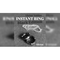 Instant Ring (silver/black, Size 12) by Viktor Voitko