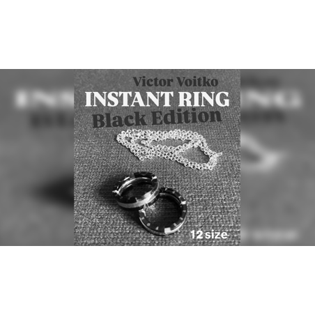 Instant Ring (silver/black, Size 12) by Viktor Voitko
