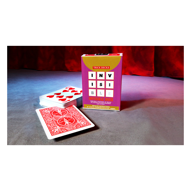 Invisible Deck Bicycle (Red)