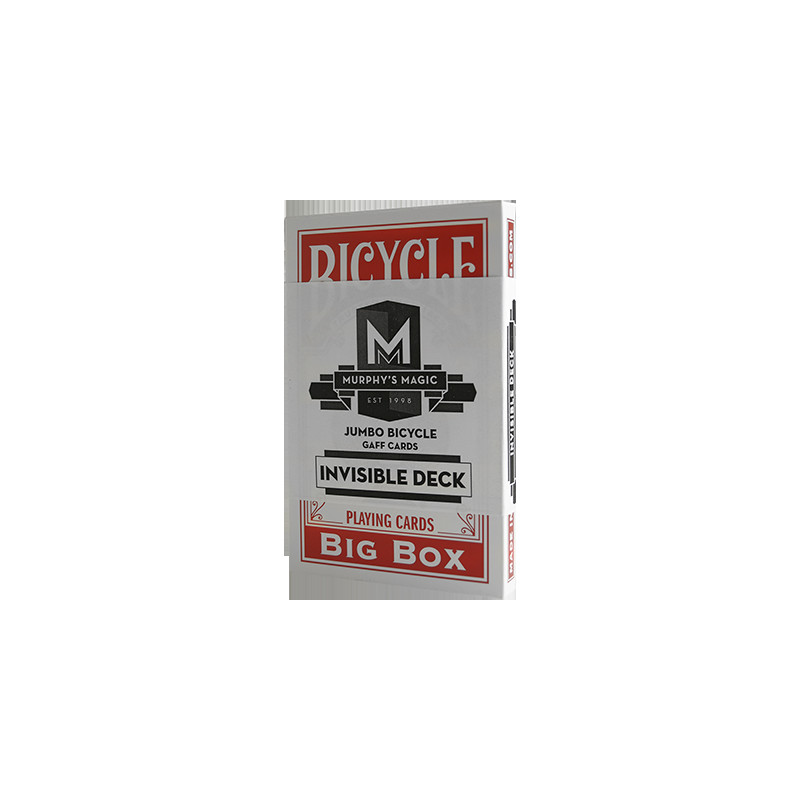 Jumbo Invisible Deck Bicycle (Red)