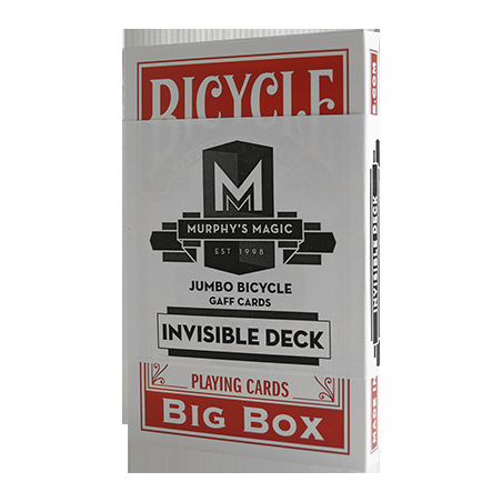 Jumbo Invisible Deck Bicycle (Red)