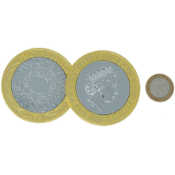 JUMBO £2 (pound sterling) coin - Trick