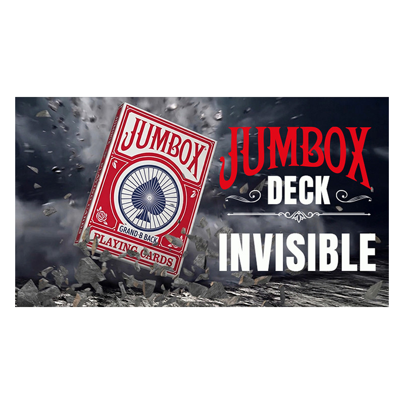 Jumbox Invisible Deck (Red) by Magic Dream