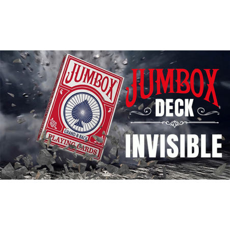 Jumbox Invisible Deck (Red) by Magic Dream