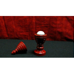 BALL VASE and SILK (RED) by Premium Magic - Trick