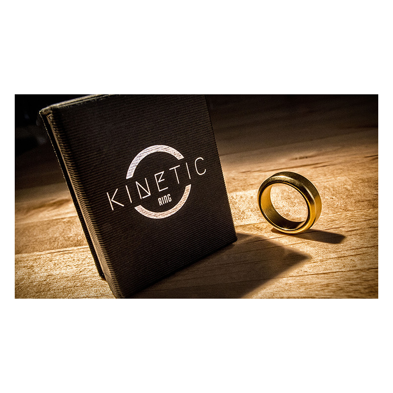 Kinetic PK Ring (Gold) Beveled size 10 by Jim Trainer - Trick