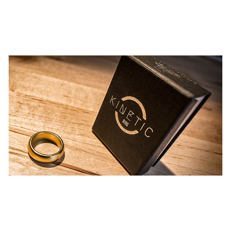 Kinetic PK Ring (Gold) Curved size 10 by Jim Trainer - Trick
