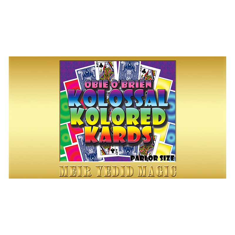 Obie O'Brien Kolossal Kolor Cards Parlor Size (Gimmicks and Online Instructions) - Trick