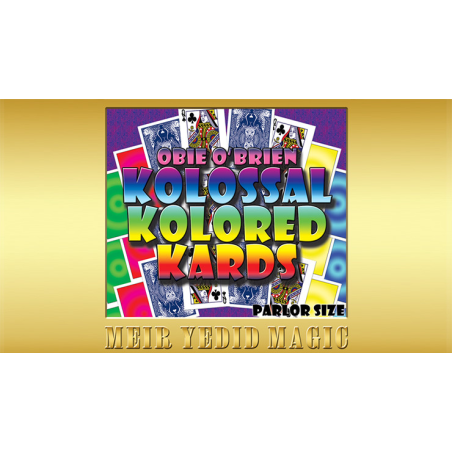 Obie O'Brien Kolossal Kolor Cards Parlor Size (Gimmicks and Online Instructions) - Trick