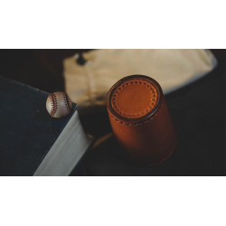 Leather Chop Cup with Balls (Brown) by TCC