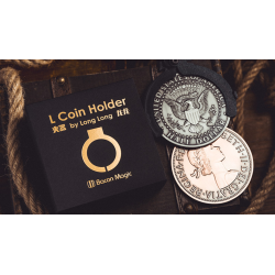 L Holder (Double Jumbo Coins 2.7"-3.2") by Long Long and Bacon Magic
