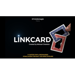 LinkCard RED (Gimmicks and Online Insruction) by Mickaël Chatelain - Trick
