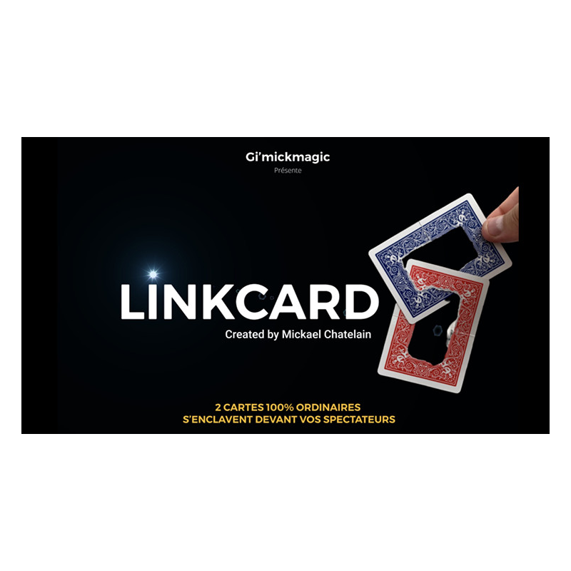 LinkCard RED (Gimmicks and Online Insruction) by Mickaël Chatelain - Trick