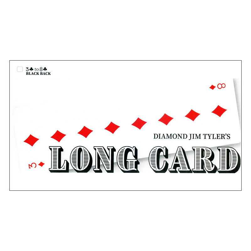 Long Card (Black) by Diamond Jim Tyler