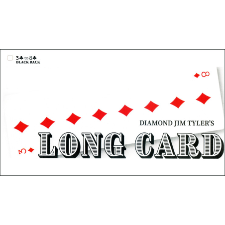 Long Card (Black) by Diamond Jim Tyler