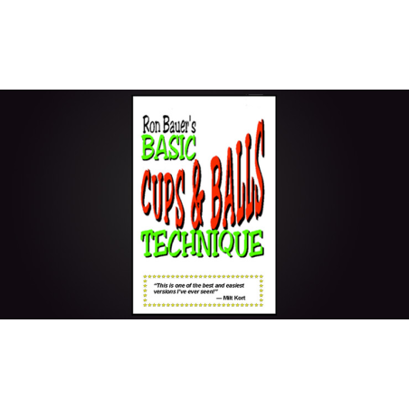 Basic Cups and Balls Technique book - Ron Bauer
