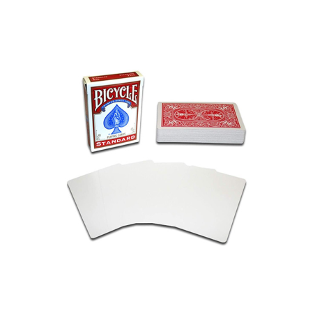 Magnetic Card - Bicycle Cards (2 Per Package) Blank Face Red by Chazpro - Trick