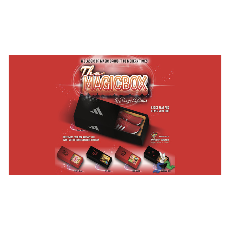MAGIC BOX RED Medium by George Iglesias and Twister Magic - Trick