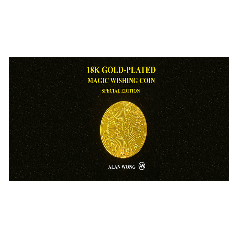 18K Gold Plated Magic Wishing Coin by Alan Wong - Trick