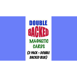 Magnetic Cards (2 pack/double back blue) by Chazpro Magic. - Trick