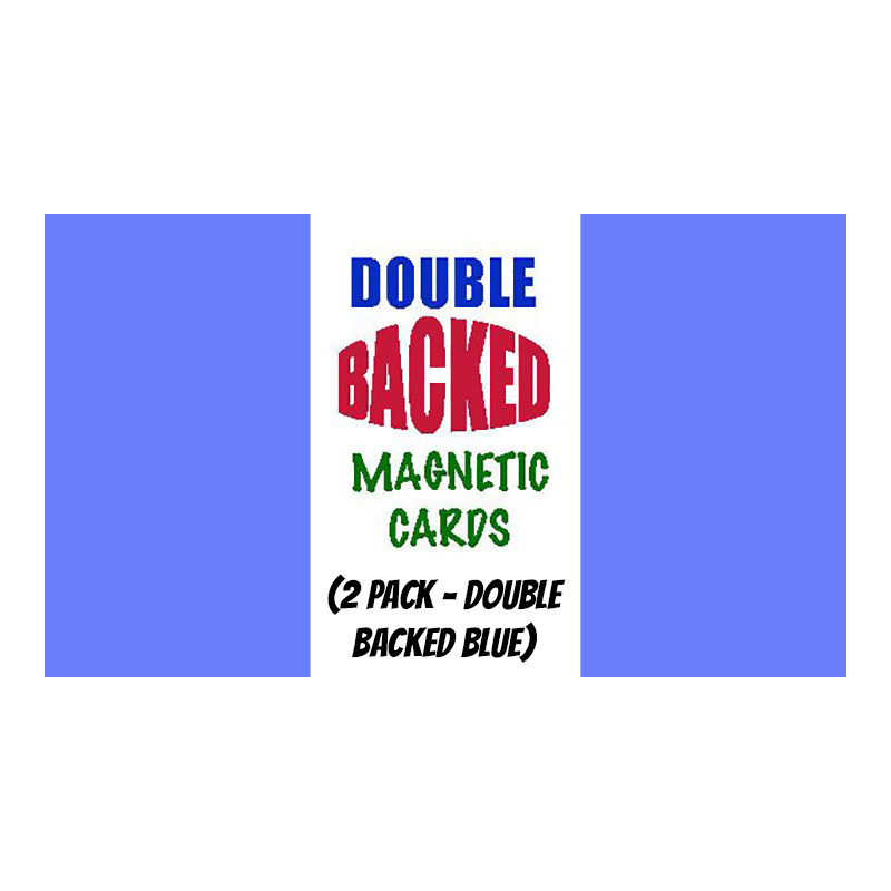 Magnetic Cards (2 pack/double back blue) by Chazpro Magic. - Trick