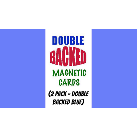 Magnetic Cards (2 pack/double back blue) by Chazpro Magic. - Trick