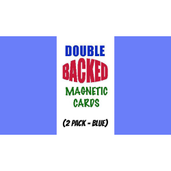 Magnetic Cards (2 pack/Blue) by Chazpro Magic. - Trick