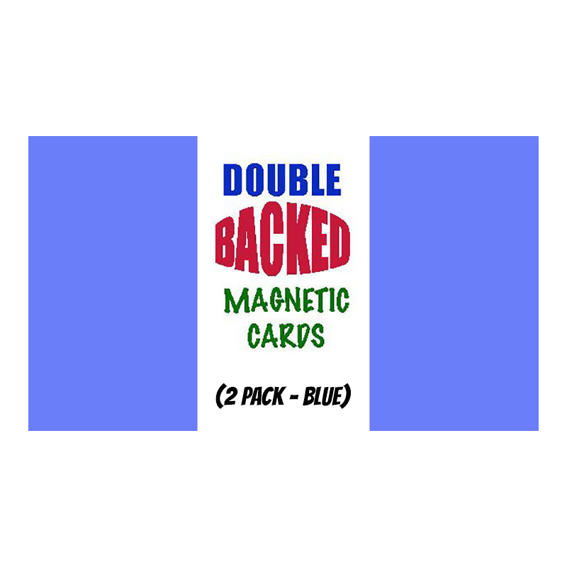 Magnetic Cards (2 pack/Blue) by Chazpro Magic. - Trick