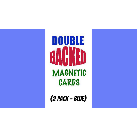 Magnetic Cards (2 pack/Blue) by Chazpro Magic. - Trick