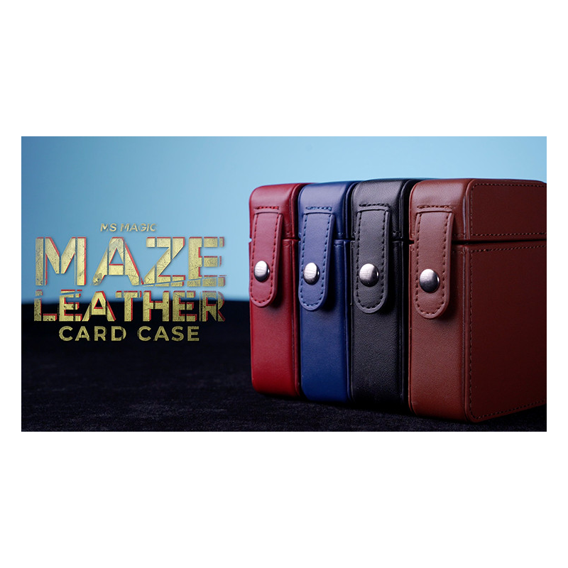 MAZE Leather Card Case (Black) by Bond Lee - Trick