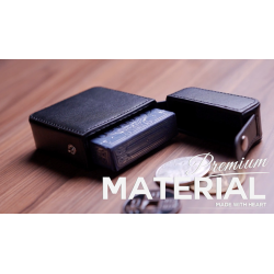 MAZE Leather Card Case (Blue) by Bond Lee - Trick