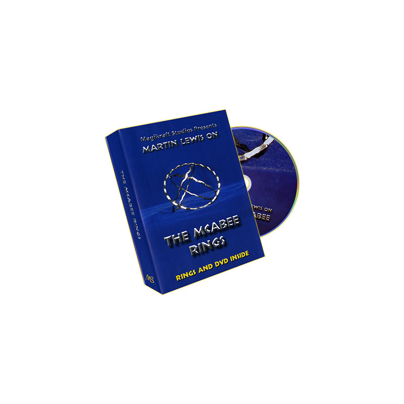 McAbee Rings (Gold Rings and DVD) by Martin Lewis - Trick