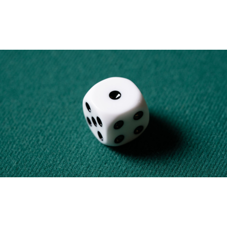 REPLACEMENT DIE WHITE (GIMMICKED) FOR MENTAL DICE by Tony Anverdi - Trick