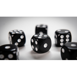 NON GIMMICKED DICE 6 PACK/BLACK by Tony Anverdi - Trick
