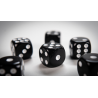 NON GIMMICKED DICE 6 PACK/BLACK by Tony Anverdi - Trick