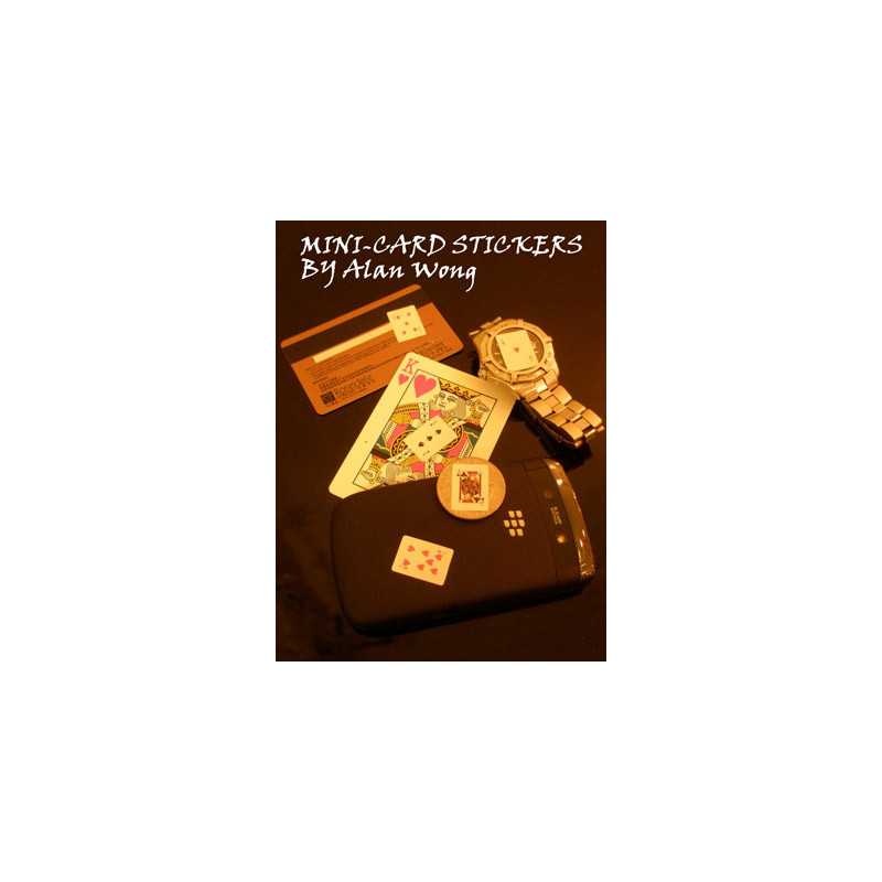 Mini Card Stickers (12 sheets) by Alan Wong- Trick