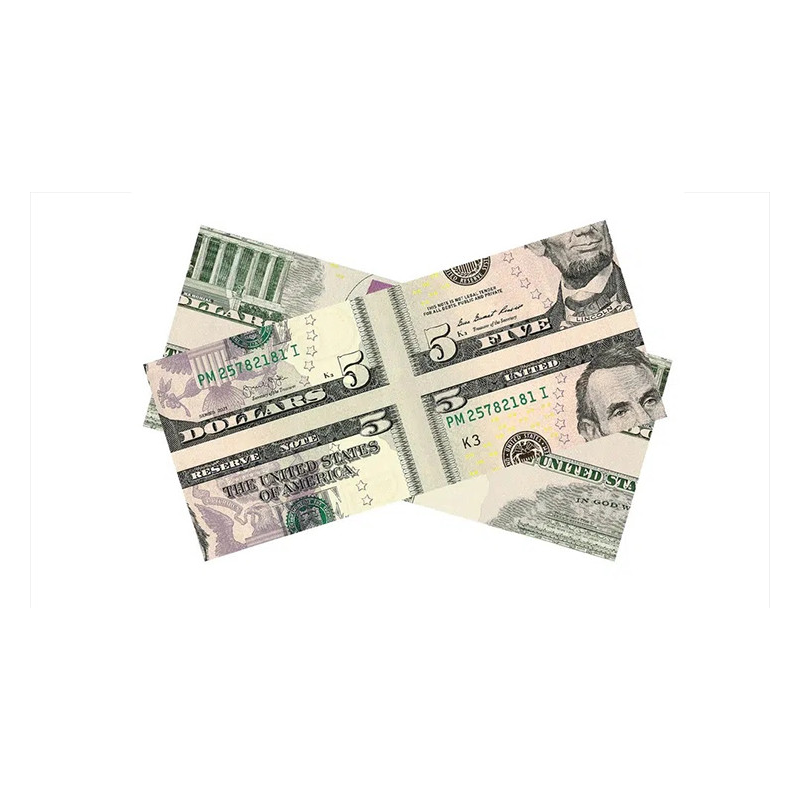 MAGIC MISMADE BILL (USD 5 Dollar Bill) by Diamond Jim Tyler