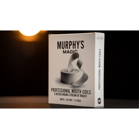 Professional Mouth Coils 60ft white (12pk) by Murphy's Magic
