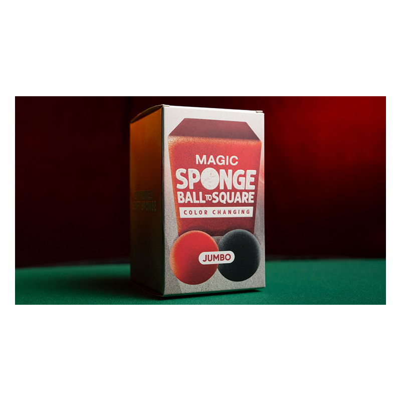 Magic Color Changing Sponge Ball to Square JUMBO 2.5" by Murphy's Magic