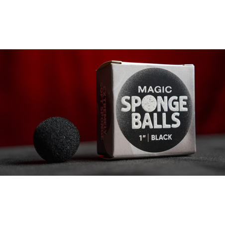 Magic Sponge Balls 50PK BLACK 1" by Murphy's Magic