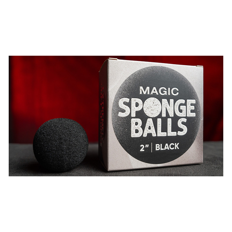 Magic Sponge Balls 50PK BLACK 2" by Murphy's Magic