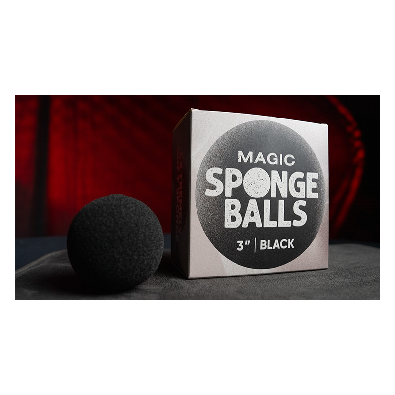 Magic Sponge Balls 50PK BLACK 3" by Murphy's Magic